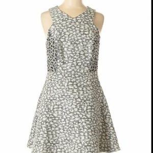 Townsen Greta Jacquard Snow Leopard Print Dress